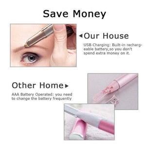 Nose Ear Hair Trimmers Electric Eyebrow Trimming Instrument Rechargeable Remover Painless Precision Razor Tool For Face