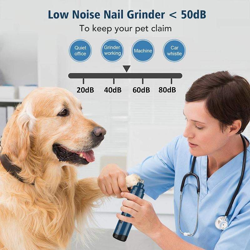 Pet Shearing Clipping Electric Rechargeable Nail Trimmer Grinder Dog Grooming Accessories