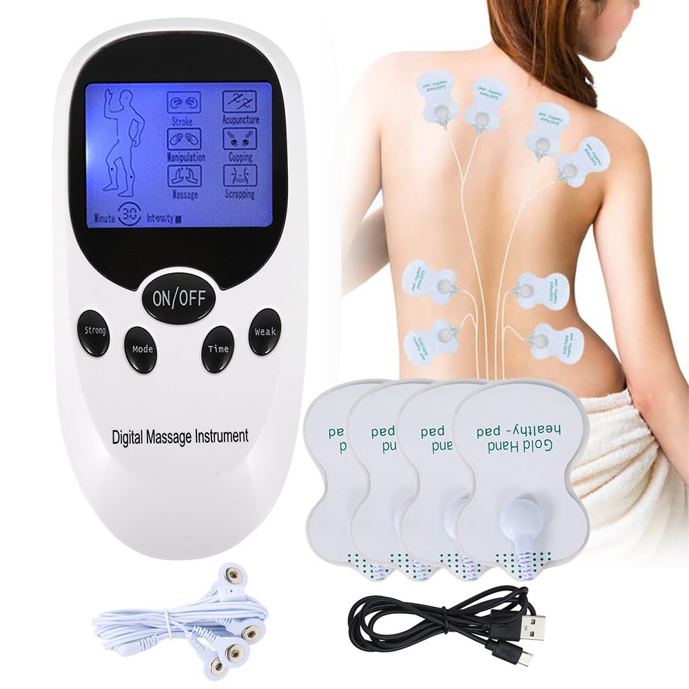 Electrical Massager Tens Machine Unit For Back Pain Therapy And Muscle Stimulation