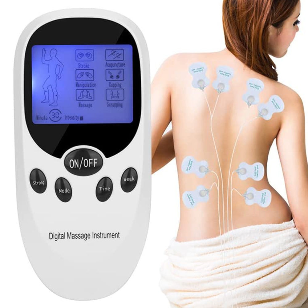 Electrical Massager Tens Machine Unit For Back Pain Therapy And Muscle Stimulation