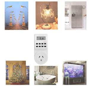 Kitchen Timers Electronic Control Switch Adapters Sockets Digital Small Screen Power Meter Outlet Programmable Setting F