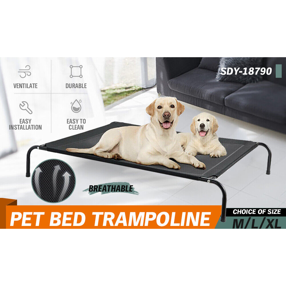 Elevated Pet Bed Dog Puppy Cat Trampoline Hammock Raised Heavy Duty Large