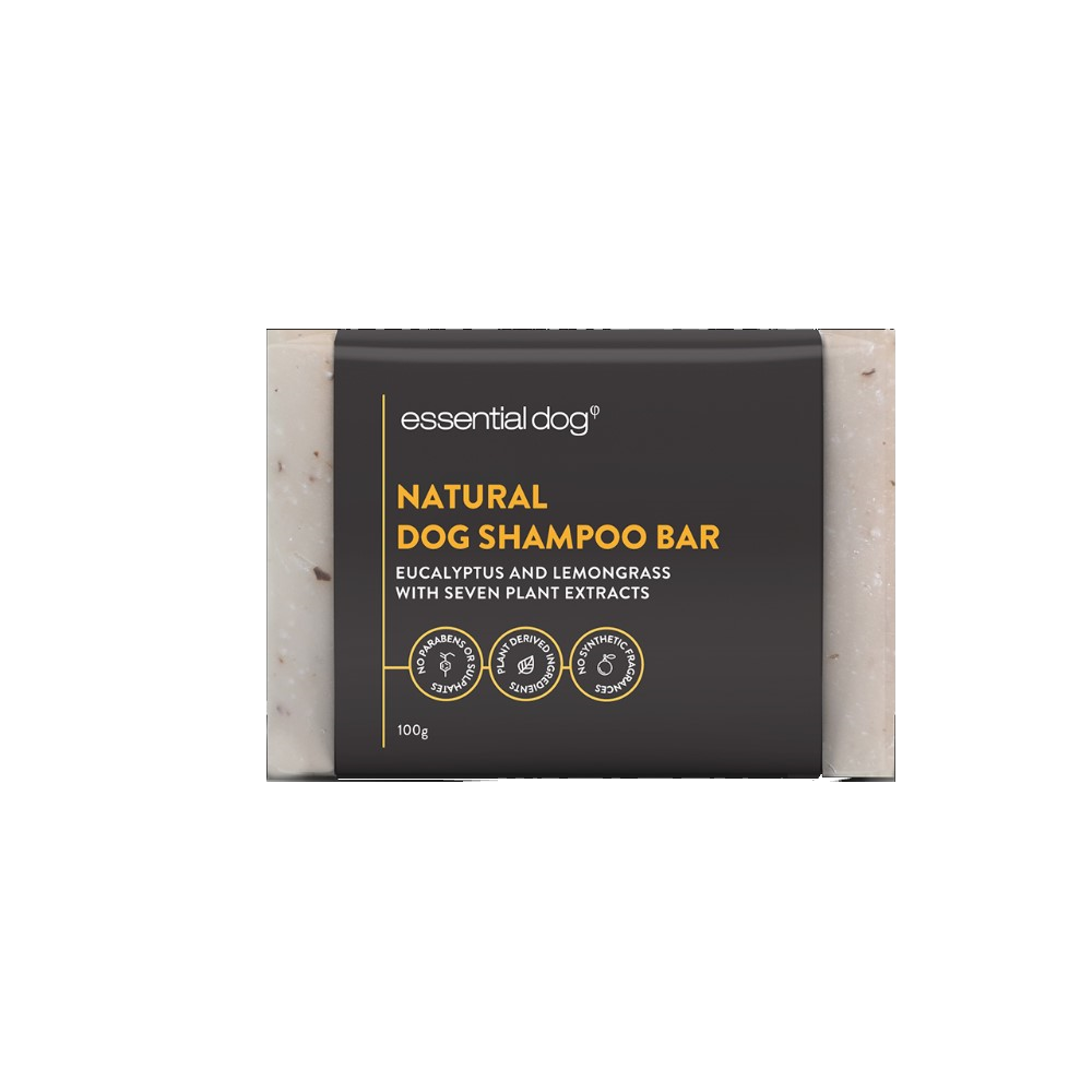 Essential Dog Shampoo Bar (Eucalyptus, Neem & Lemongrass)