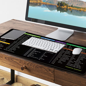 Excel Shortcuts Cheat Sheet Office Mouse Pad Keyboard Mats For Efficient Work