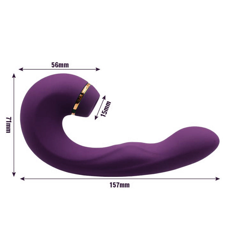 Women's Gspot Clitoral Excitement Massage Pat Sucking Vibrator Green Purple Pin