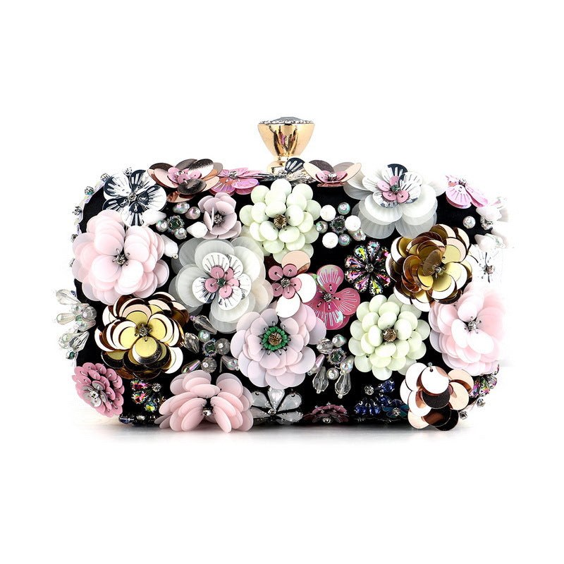 Flower Evening Clutch Bag Handbag Women's Accessories