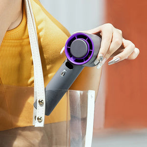 Portable Handheld Turbo Fan With Adjustable Wind Speeds And 3000Mah Battery