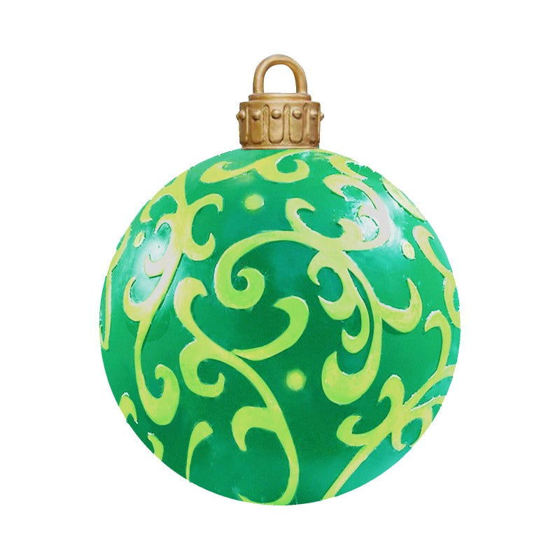 Giant Christmas Ornament Ball Outdoor Pvc 60Cm Inflatable Bauble