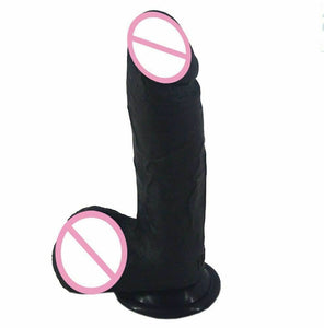 21.5Cm Silicone Dildo Realistic 4.9Cm Thick Butt Plug Pink