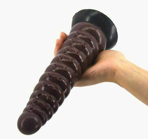 House Of Dasein Faak 25Cm Silicone Dildo Butt Plug Anal Sex Toy Brown Pink 5.2Cm Thick