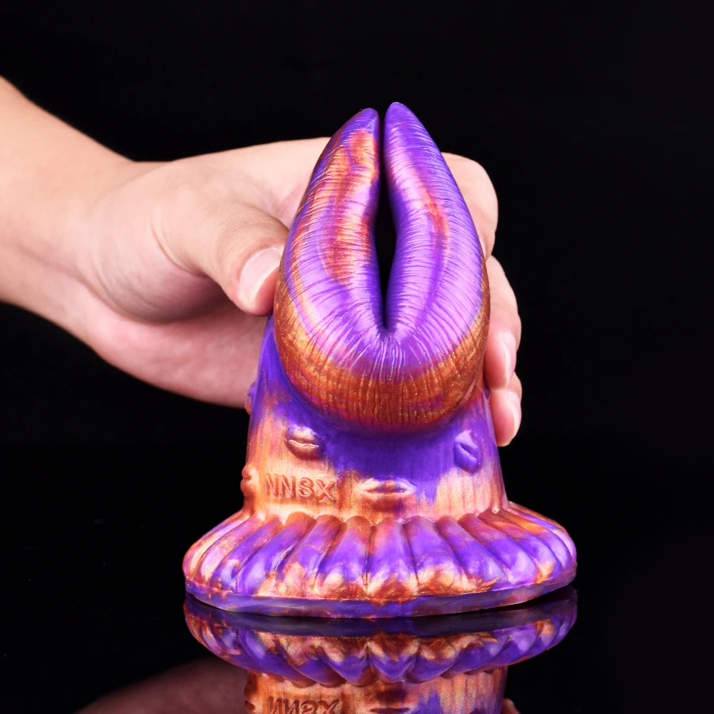 Hollow Butt Plug Anal Vagina Dilator Soft Silicone Speculum Peephole Adult Sex Toy