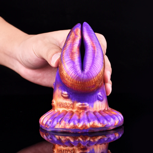Hollow Butt Plug Anal Vagina Dilator Soft Silicone Speculum Peephole Adult Sex Toy