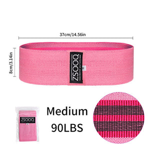 Fabric Booty Resistance Bands Hip Circle Exercise Cotton Thigh Butt Squat Fitness Rubber Elastic Workout Glute Loop