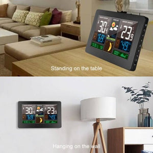 Digital Weather Station Wireless Monitor Alarm Clock Temperature Humidity