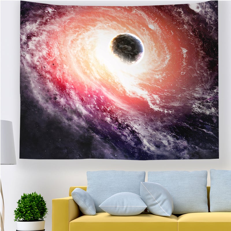 Fantastic Galaxy Planet Stars Universe On Wall Tapestry