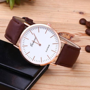 Veile Studios Fashion Quartz Men Business Wrist Watch Brown