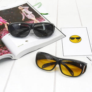 Fashion Uv Protection Night Vision Glasses Yellow