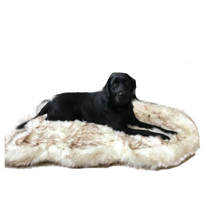 Faux Fur Foam Dog Bed