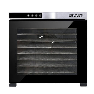 Devanti Food Dehydrators Beef Jerky Fruit Dryer Stainless Steel