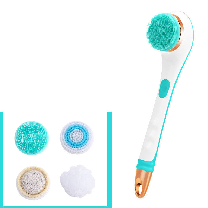 Usb Rechargeable Bath Brush Silicone Back Scrubber Body Cleaning