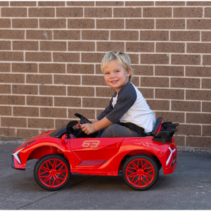 Ferrari Inspired 12V Ride-On Electric Car With Remote Control Red