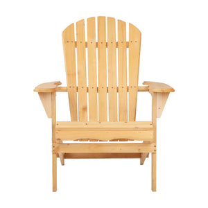 Gardeon Outdoor Chairs Furniture Beach Lounge Wooden Adirondack Garden Patio