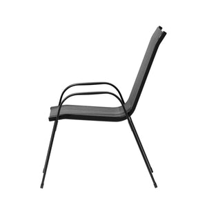 Gardeon 4X Outdoor Stackable Chairs Lounge Bistro Set Patio Furniture