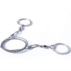 Field Survival Stainless Wire Saw Hand Chain Tool Silver