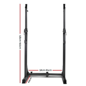 Everfit Squat Rack Pair Fitness Weight Lifting Gym Exercise Barbell Stand