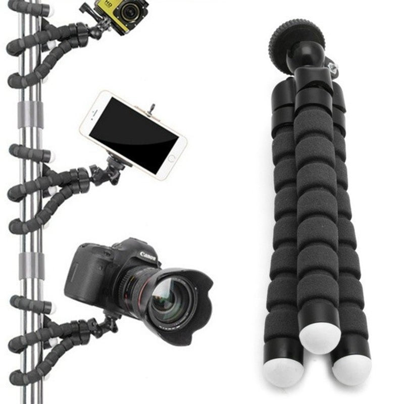 Flexible Tripod Gorilla Stand Mount Monopod Holder Black