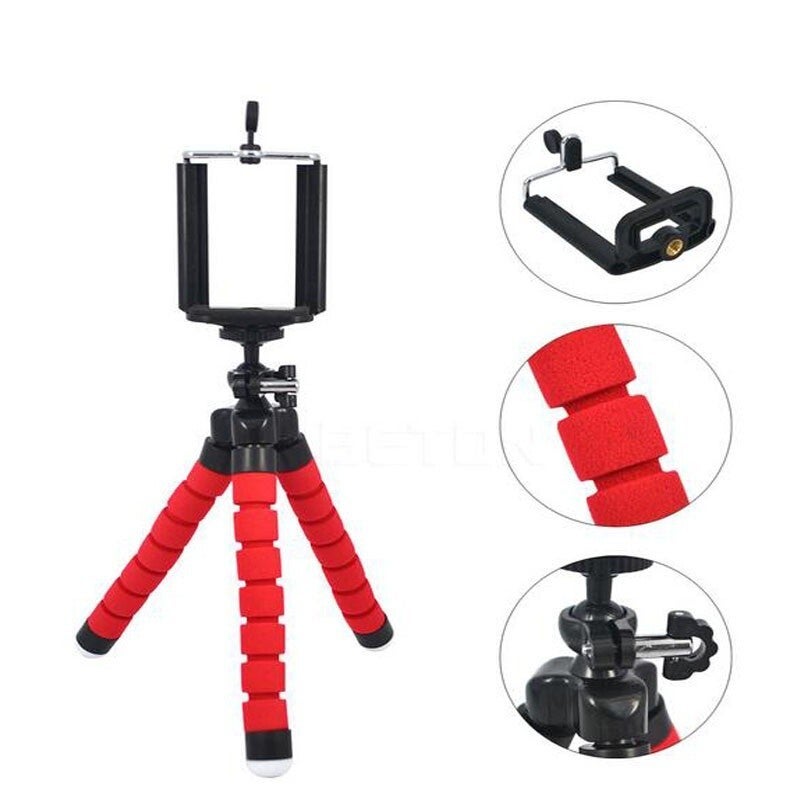 Flexible Tripod Gorilla Stand Mount Monopod Holder Black