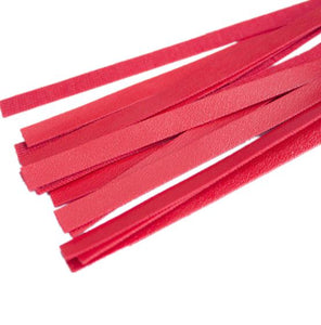 House Of Dasein 45Cm Black / White Red Flogger Bdsm Impact Play Spanking Whip Kink Fetish