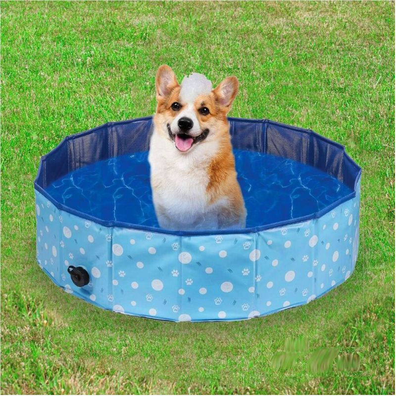 Floofi Pet Pool 120Cm*30Cm Xl Blue Circle Fi-Sb-110-Hr