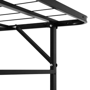 Artiss Folding Bed Frame Metal Base King Single Size Portable Black