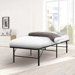 Artiss Folding Bed Frame Metal Base King Single Size Portable Black