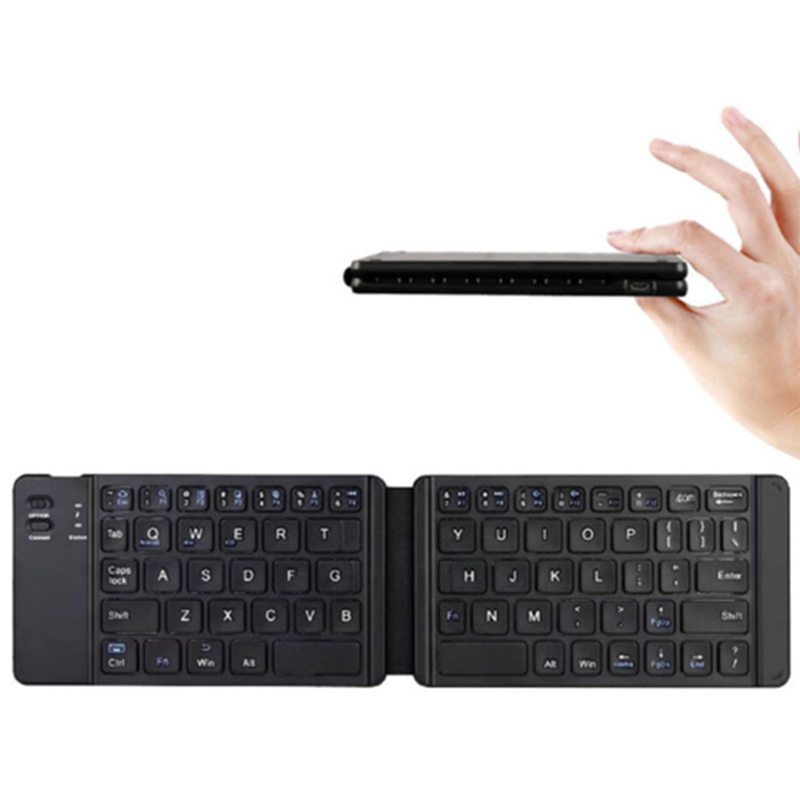 Foldable Bluetooth Keyboard Portable Mini Wireless Mobile Tablet Three System Universal