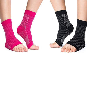 Socks Tights White / Pink Black Foot Ankle Compression For Heel Pain