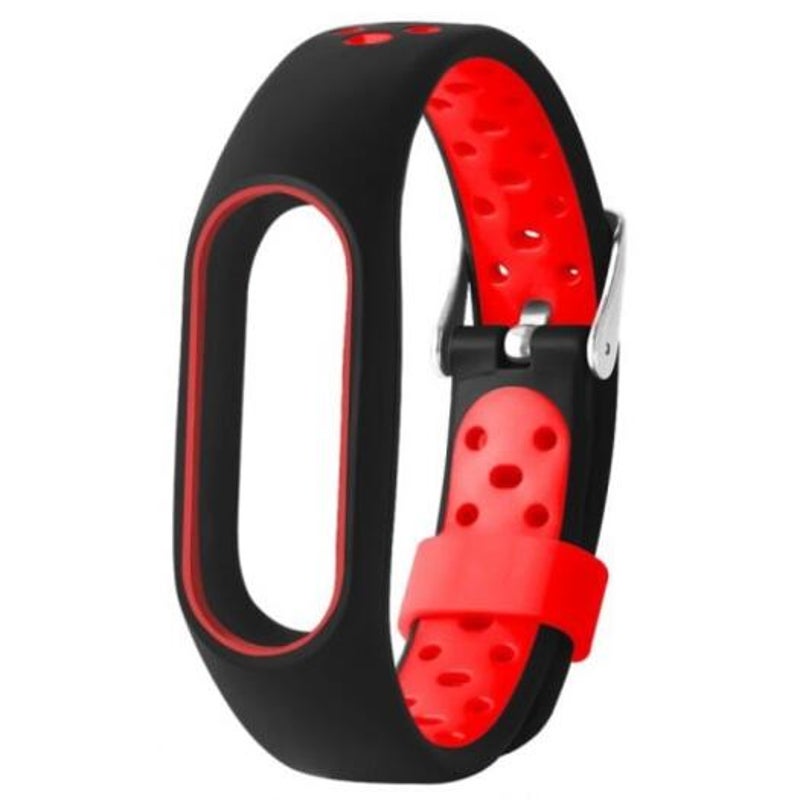 For Xiaomi Mi Band 2 Colorful Anti Lost Sport Wristband Black And Red