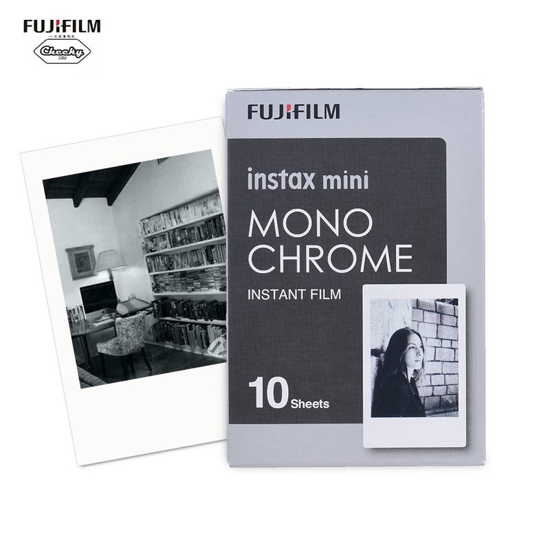 Fujifilm Instax Mini 10 Sheets Monochrome Black Film Photo Paper Instant Print For Mini7s 8 25 50S 70 90 Sp Smartphone P