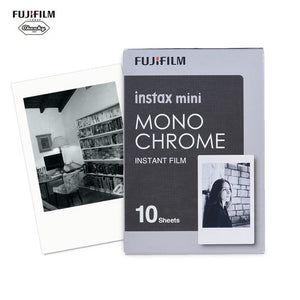 Fujifilm Instax Mini 10 Sheets Monochrome Black Film Photo Paper Instant Print For Mini7s 8 25 50S 70 90 Sp Smartphone P