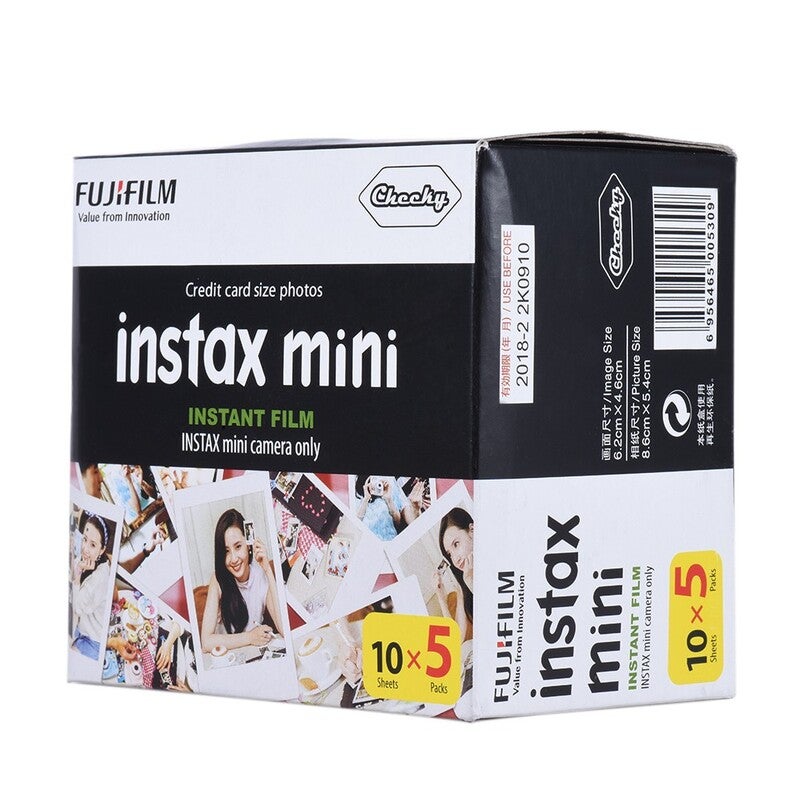 Fujifilm Instax Mini 50 Sheets White Film Photo Paper Snapshot Album Instant Print For 7S 8 25 90 3