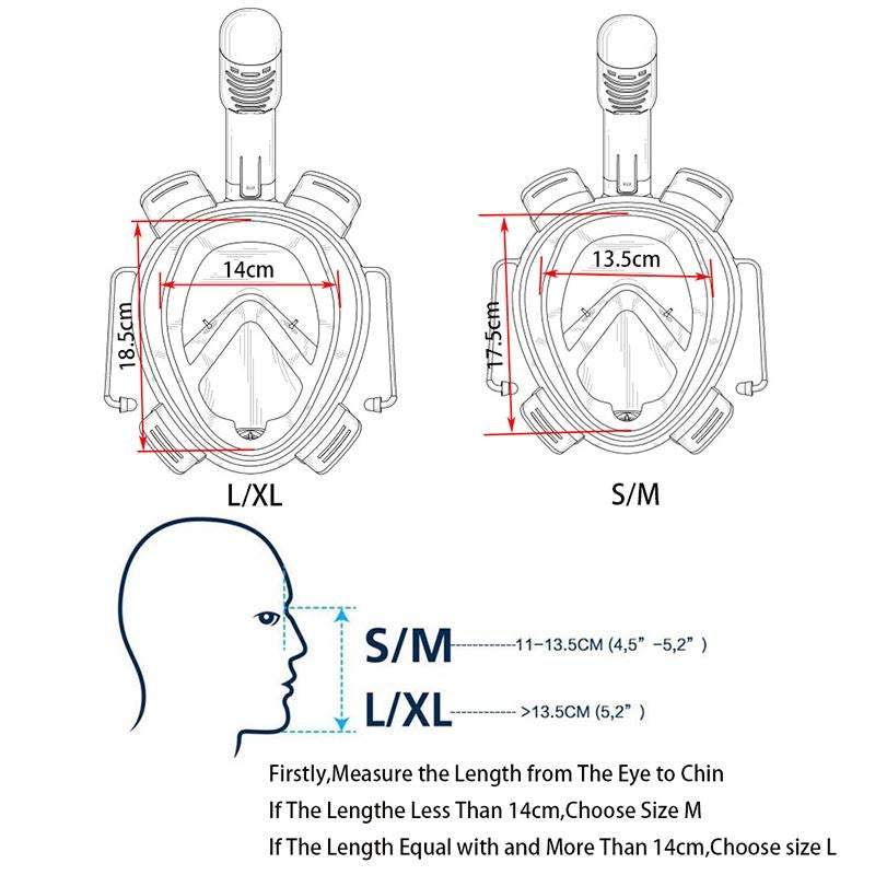 Diving Snorkelling Full Face Snorkeling Mask