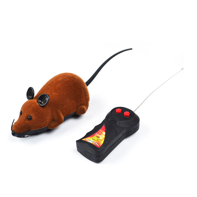 Fun Simulation Cat Toy Electric Mouse Funny Set Can Remotely Advance Forward And Turn Brown