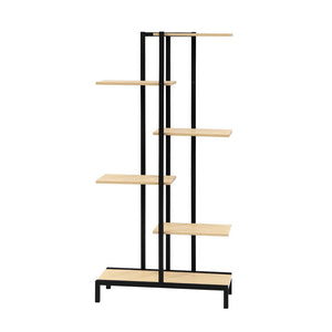 Artiss 6-Tier Indoor Outdoor Metal Wood Plant Stand Garden Shelf Display