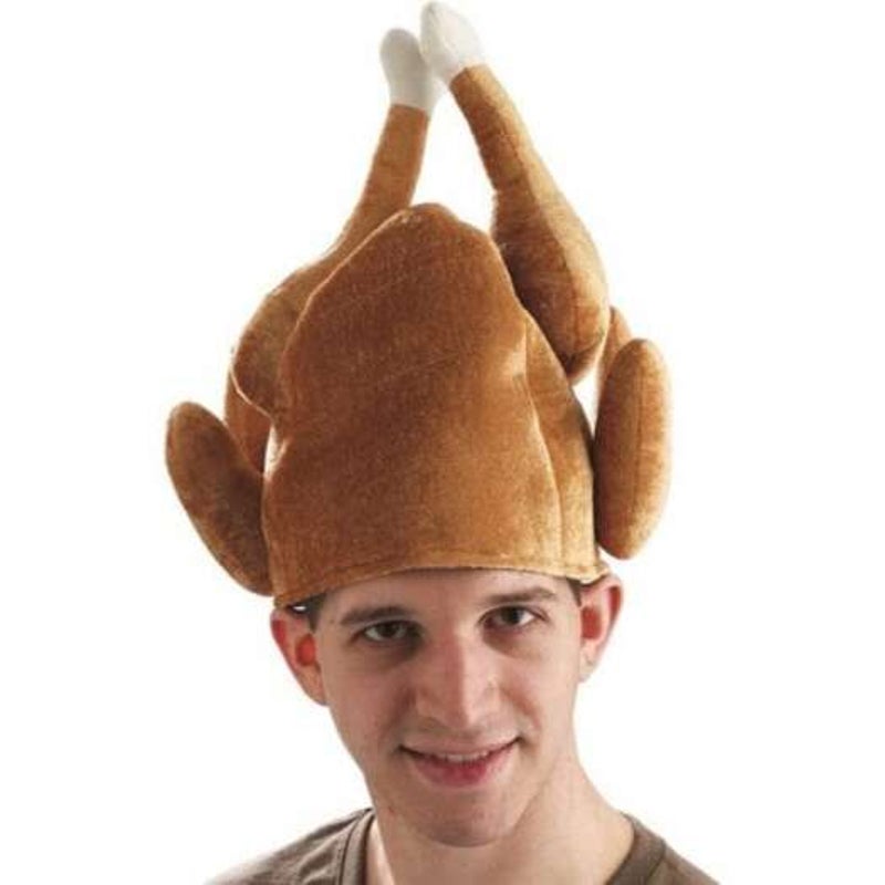 Funny Adults Hat Thanksgiving Day Roasted Turkeycute Party Festival Caps Brown