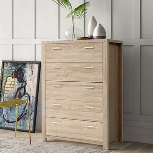 Artiss 5 Chest Of Drawers Tallboy Dresser Table Bedroom Storage Cabinet