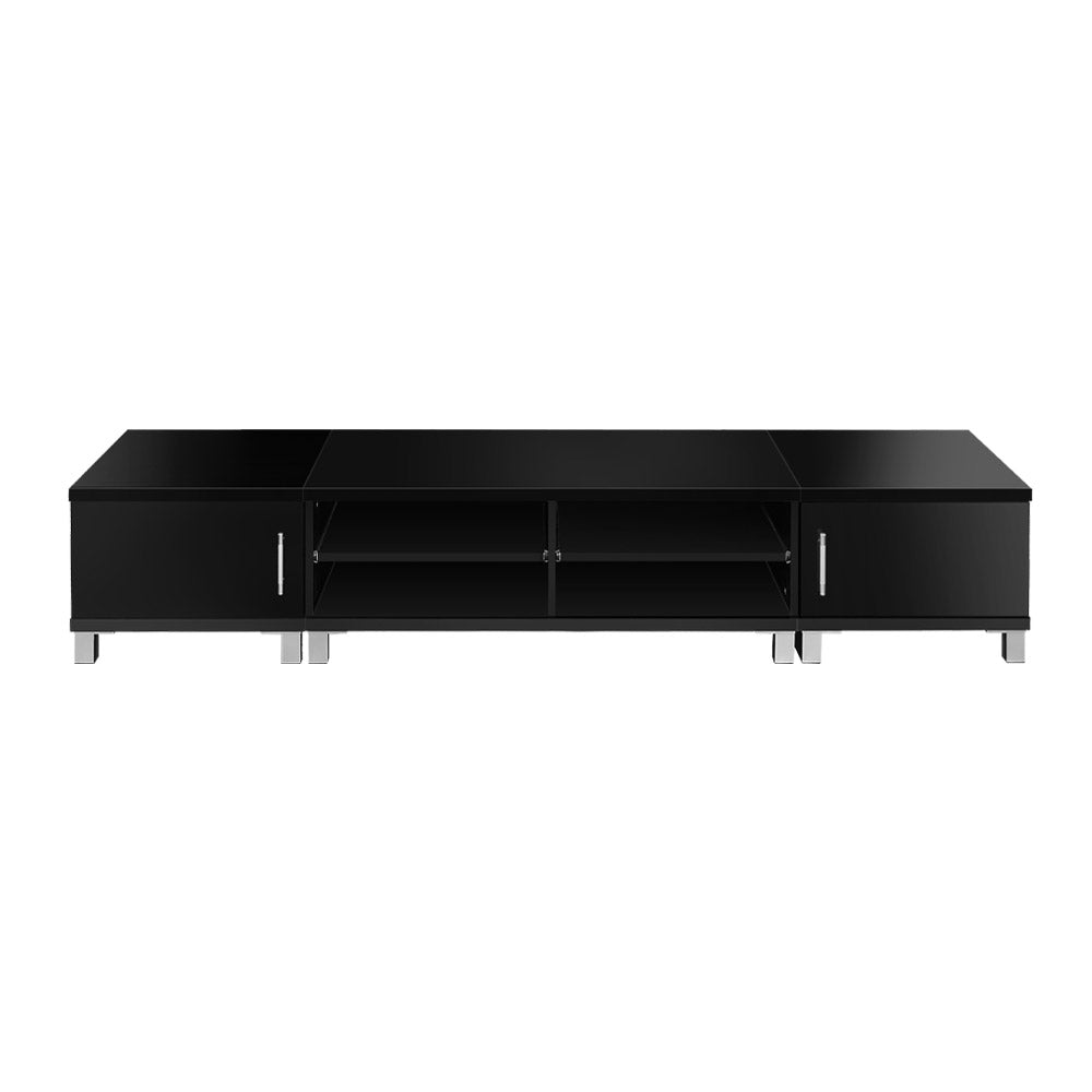 Artiss Entertainment Unit With Cabinets - Black