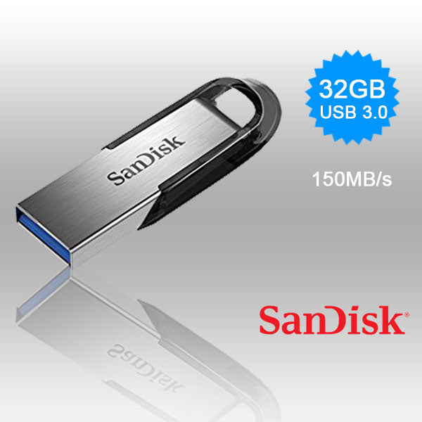 Sandisk 32Gb Cz73 Ultra Flair Usb 3.0 Flash Drive Upto 150Mb/S