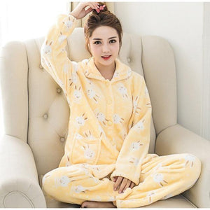 Fuzzy Flannel Pajama Sets