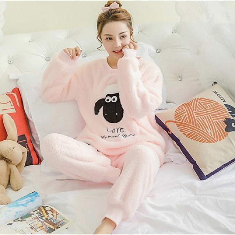 Fuzzy Flannel Pajama Sets